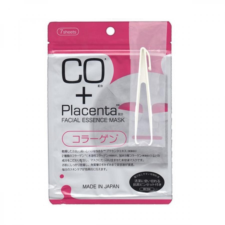 Маска-салфетка для лица Japan Gals Placenta+, 7 шт, с плацентой и коллагеном
