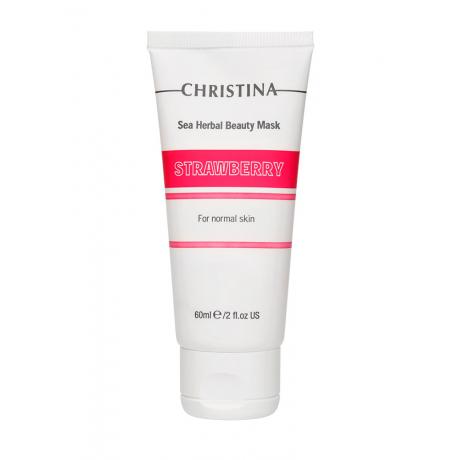 Клубничная маска красоты для нормальной кожи Christina Sea Herbal Beauty Mask Strawberry, 60 мл - фото 1