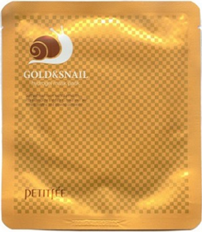 Гидрогелевая маска для лица Petitfee Gold  Snail Hydrogel Mask Pack, 32гр