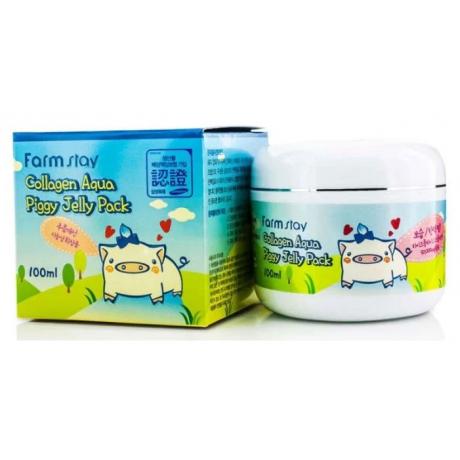 Маска-желе с коллагеном FarmStay Collagen Aqua Piggy Jelly Pack, 100мл - фото 1