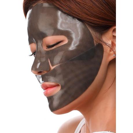 Гидрогелевая маска для лица с черным жемчугом Petitfee Black Pearl &amp; Gold Hydrogel Mask Pack - фото 2