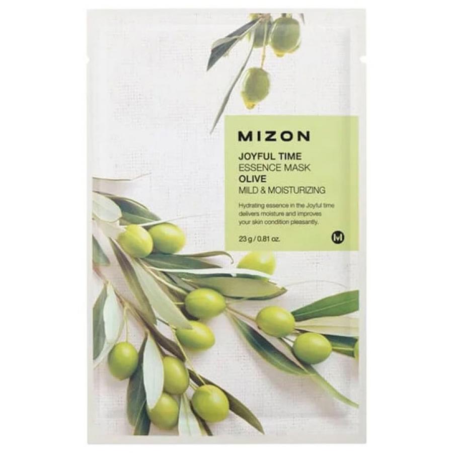 Тканевая маска для лица с экстрактом оливы Mizon Joyful Time Essence Mask Olive