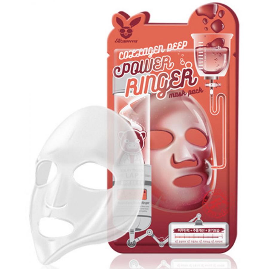 Тканевая маска с коллагеном Elizavecca Deep Power Ringer Mask Pack Collagen