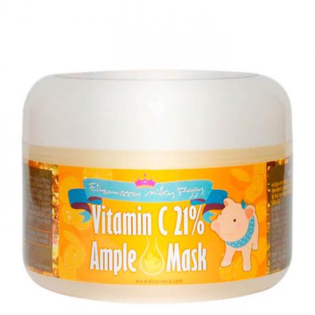 Тонизирующая маска с витамином C и эффектом сияния Elizavecca Milky Piggy Vitamin C 21% Ample Mask - фото 1