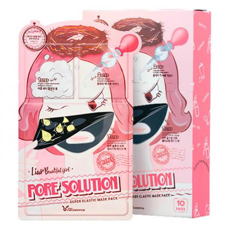 Трехступенчатая маска для проблемной кожи Elizavecca Pore Solution Super Elastic Mask Pack - фото 1