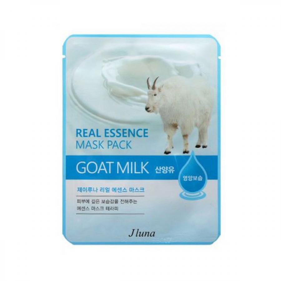 Тканевая маска с козьим молоком JLuna Real Essence Mask Pack Goat Milk, 25мл
