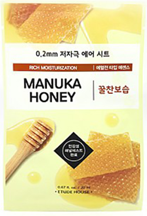 Маска тканевая с экстрактом мёда Etude House 0.2 Therapy Air Mask Manuka Honey