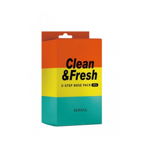 Трехэтапные полоски для носа Eunyul Clean &amp; Fresh 3-Step Nose Pack - фото 2