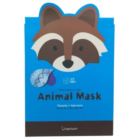 Маска тканевая с экстрактом плаценты Animal Mask Series - Raccoon 25мл - фото 2