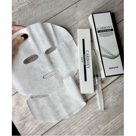 Набор для карбокситерапии (шприц + маска на лицо и шею) Ayoume Carboxy Esthetic Mask 20мл/5гр - фото 2