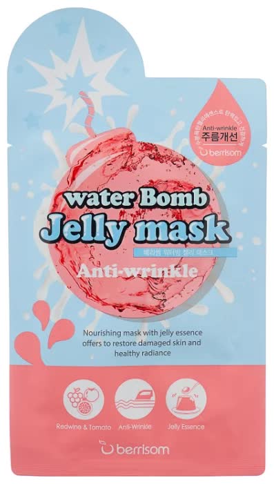 Маска для лица с желе антивозрастная Berrisom Water Bomb Jelly Mask - Anti Wrinkle 33мл