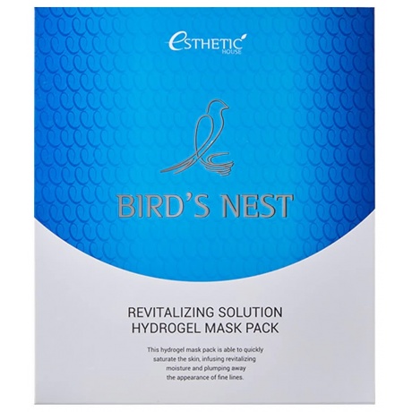 Набор гидрогелевых маскок для лица Esthetic House Bird's Nest Revitalizing Hydrogel Mask Pack, 5шт - фото 2