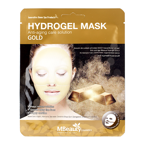 Антивозрастная гидрогелевая маска с золотом MBeauty Gold Hydrogel Mask, 25г