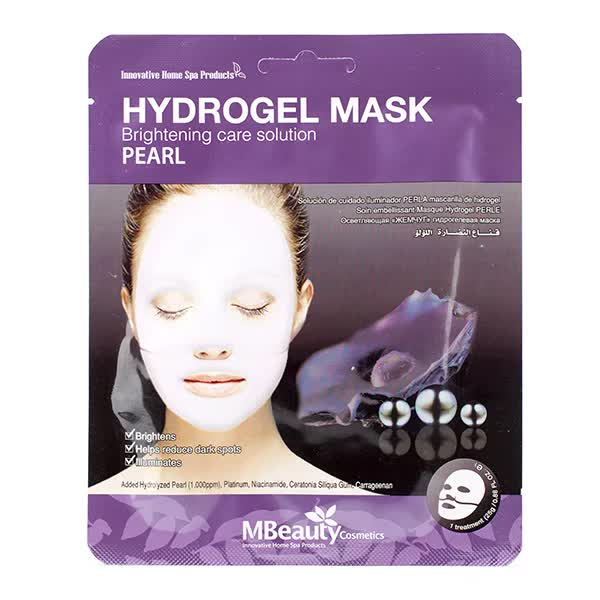 Осветляющая гидрогелевая маска с жемчугом MBeauty Pearl Hydrogel Mask, 25г