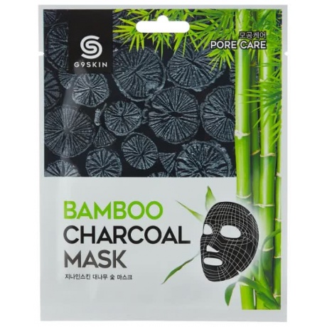 Маска для лица тканевая с бамбуковым углем G9SKIN Bamboo Charcoal Mask - фото 1