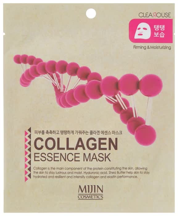 Маска для лица тканевая коллаген Mijin Cosmetics Collagen Essence Mask 25 г
