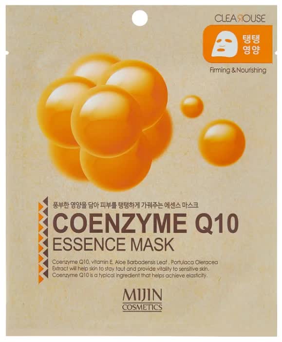 Маска тканевая для лица с коэнзимом Mijin Cosmetics Coenzyme Q10 Essence Mask 25 г