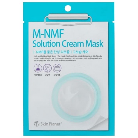 Маска тканевая для лица увлажняющая Mijin Cosmetics Skin Planet M-MNF solution Cream Mask 30 г - фото 1