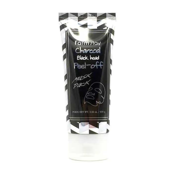 Маска-пленка с углем FarmStay Charcoal Black Head Peel-off Mask Pack, 100g