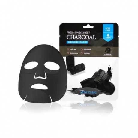Тканевая маска для лица с древесным углем Fresh Charcoal Mask Sheet - фото 3
