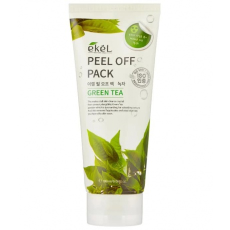 EKEL Маска-пленка с экстрактом зеленого чая Peel off pack Green Tea, 180мл - фото 1