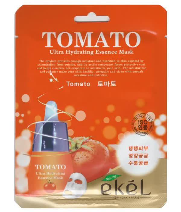 Фото - EKEL Тканевая маска для лица с экстрактом томата Tomato Ultra Hydrating Essence Mask, 25гр ekel тканевая маска для лица с экстрактом томата tomato ultra hydrating essence mask 25гр