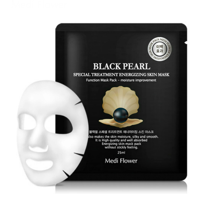 Medi Flower Интенсивно омолаживающая маска с экстрактом черного жемчуга Special Treatment Energizing Mask Pack (Black Pearl), 25 мл