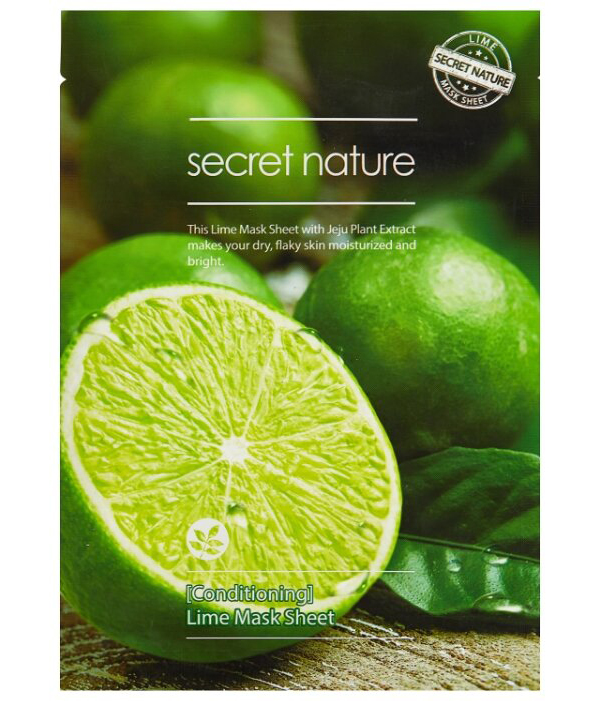 Secret Nature Тканевая маска для лица с лаймом Conditioning Lime Mask Sheet, 25 мл
