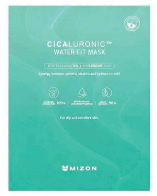 MIZON CICALURONIC WATER FIT MASK Тканевая маска для лица с экстрактом центеллы азиатской и гиалуроновой кислотой