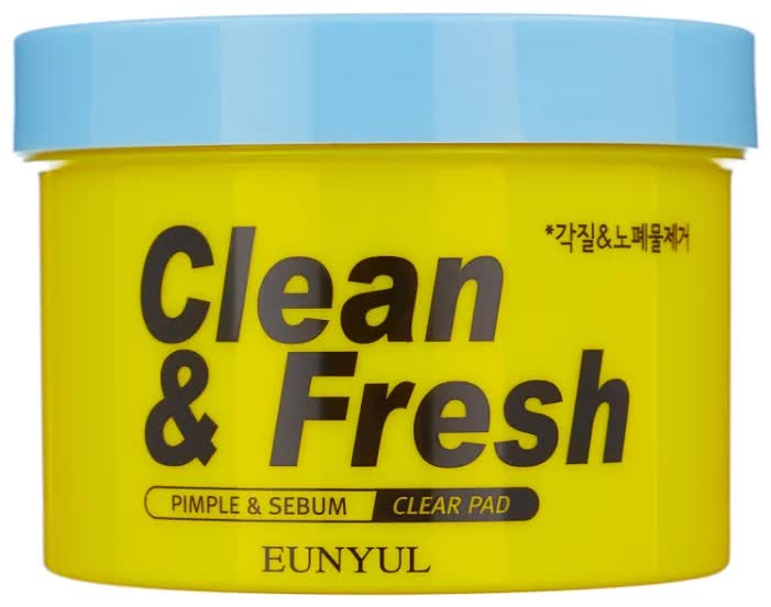 Очищающие диски с кислотами Eunyul Clean & Fresh Pimple & Sebum Clear Pad, 170мл