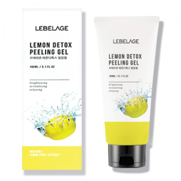 Пилинг гель с экстрактом лимона Lebelage Lemon Detox Peeling Gel, 180мл