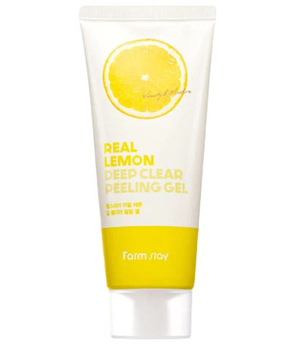 Отшелушивающий гель с экстрактом лимона FarmStay Real Lemon Deep Clear Peeling Gel 100 мл