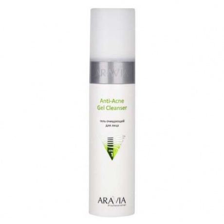 Гель очищающий Aravia Professional Anti-Acne Gel Cleanser для жирной и проблемной кожи 250мл - фото 1