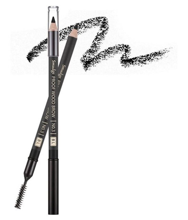 Контурный карандаш для бровей MISSHA Smudge Proof Wood Brow (Black)  3.5*90mm