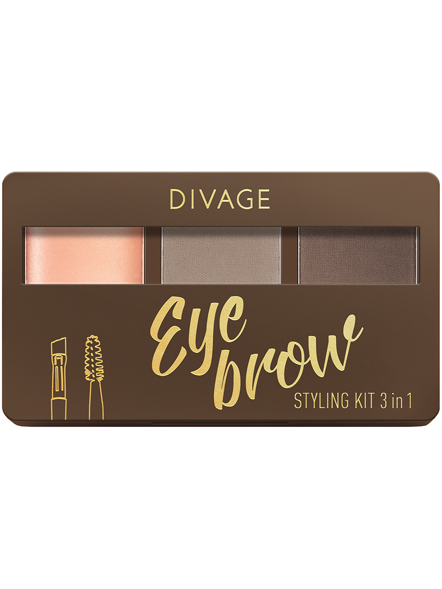 Набор для бровей Divage Eyebrow Styling New № 02