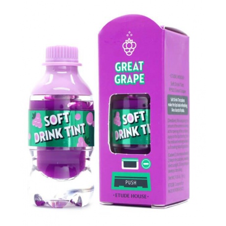 Тинт для губ Etude House Soft Drink Tint #PP501 Great Grape - фото 1