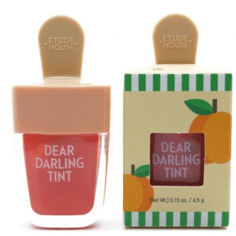 Увлажняющий гелевый тинт для губ Etude House Dear Darling Water Gel Tint Apricot Red - фото 1
