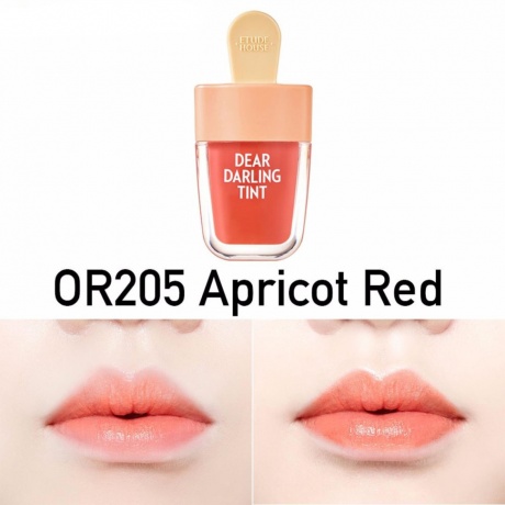 Увлажняющий гелевый тинт для губ Etude House Dear Darling Water Gel Tint Apricot Red - фото 3