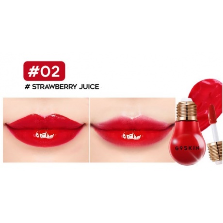 Тинт для губ G9SKIN Lamp Juicy Tint 02. Strawberry Juice 8мл - фото 2