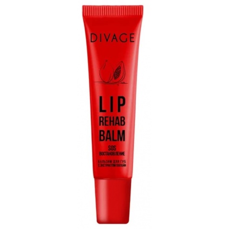 Бальзам для губ Divage Lip Rehab Balm с экстрактом папайи - фото 1