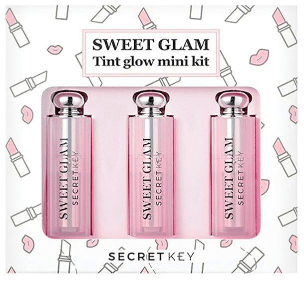 Набор Secret Key Sweet Glam Tint Glow Mini Kit: Тинт розовый, Тинт ягодный, Тинт апельсиновый 600385 - фото 1