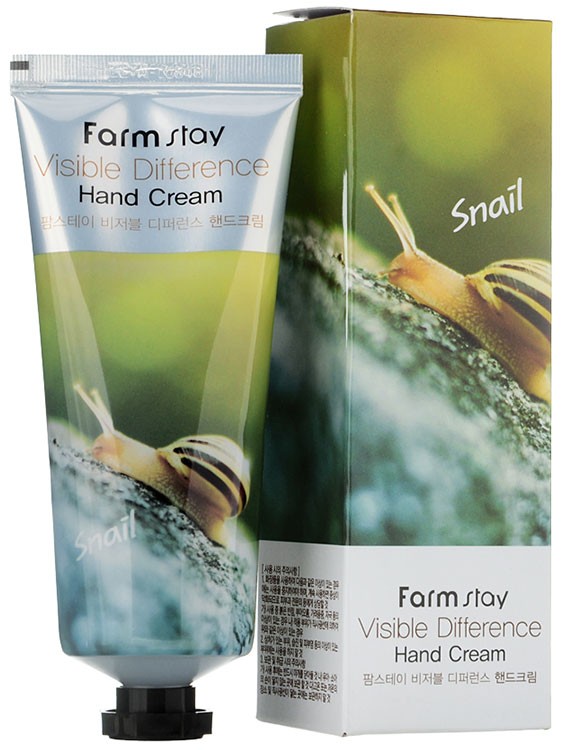 Крем для рук с муцином улитки FarmStay Visible Difference Hand Cream Snail, 100гр