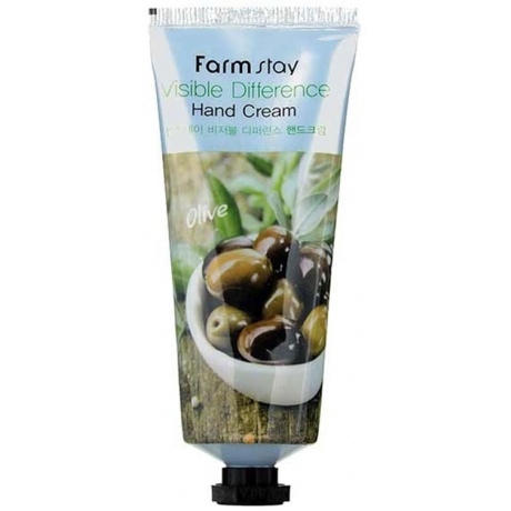 Крем для рук с экстрактом оливы FarmStay Visible Difference Hand Cream Olive, 100г - фото 2