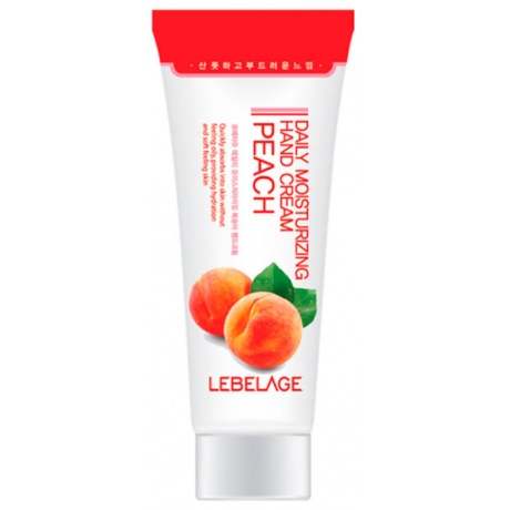 Крем для рук с персиком Lebelage Daily Moisturizing Peach Hand Cream, 100мл - фото 1
