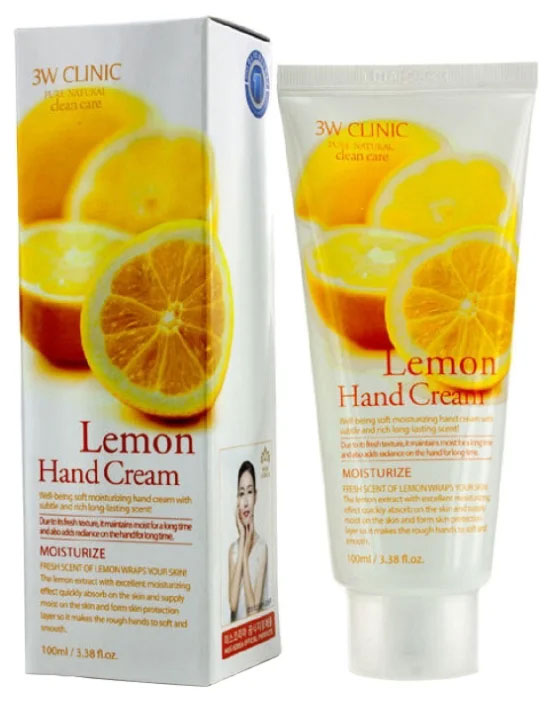 Крем для рук увлажняющий 3W Clinic Lemon Hand Cream, 100 мл