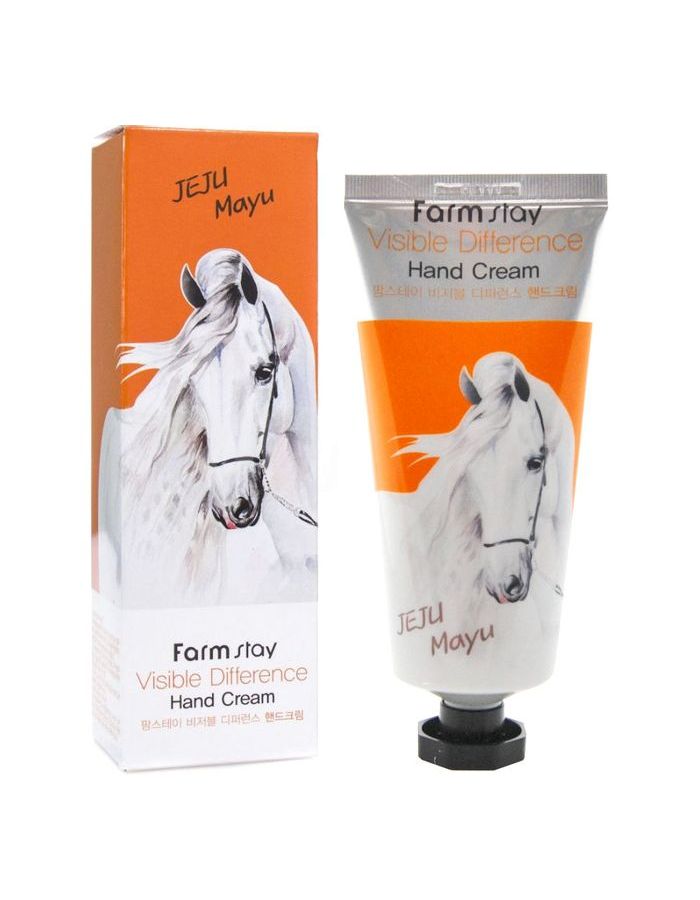 Крем для рук с лошадиным маслом Visible Difference Hand Cream Jeju Mayu