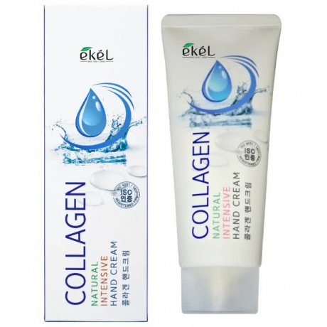 EKEL Питательный крем для рук с коллагеном Collagen Natural Intensive Hand Cream, 100мл - фото 2