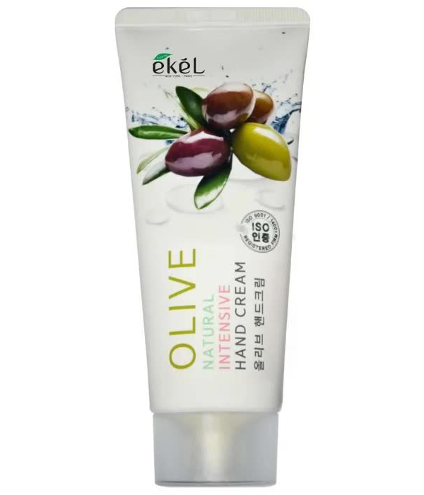 EKEL Питательный крем для рук с экстрактом оливы Olive Natural Intensive Hand Cream, 100мл