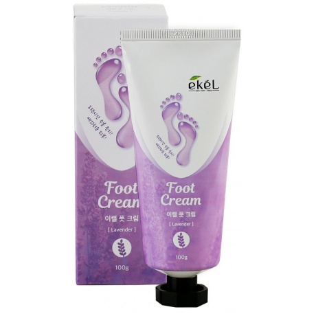 EKEL Успокаивающий крем для ног с экстрактом лаванды Foot Cream Lavender, 100гр - фото 3