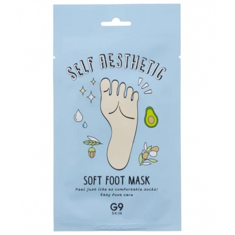 Маска для ног G9SKIN Self Aesthetic Soft Foot Mask 12мл - фото 1